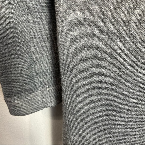 VINCE Two Tone Drape Open Front Wool Gray Cardigan merino wool blend size Small - Picture 10 of 11